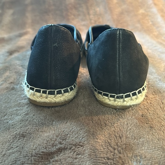 EILEEN FISHER Lee Espadrille Flat, Black Suede Shoe Sz 8 - Picture 5 of 12